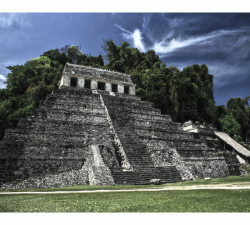 Mayan Pyramid Background