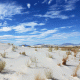 White Sand Scene Background