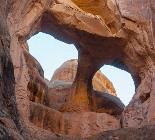 Skull Arch Background
