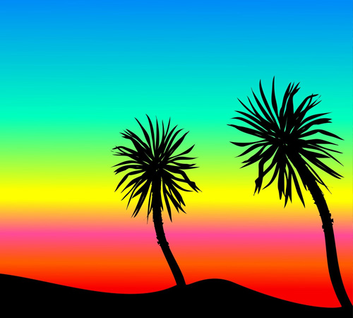 Beach Cartoon Background