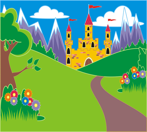 Cartoon Castle Background