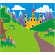 Cartoon Castle Background