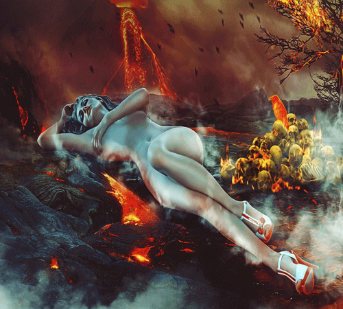 Fire Goddess Background