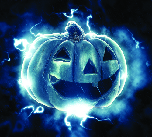 Flashy Pumpkin Background