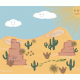 Desert Cartoon Background