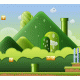 Pre-Sized Super Mario Bros Background