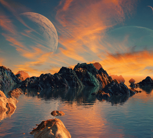 Sci-fi Scene Background