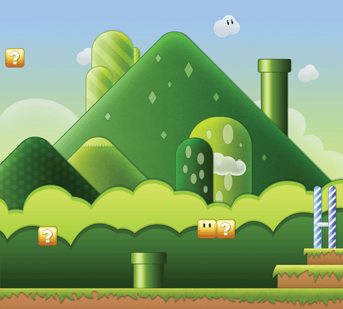 Super Mario Bros Background